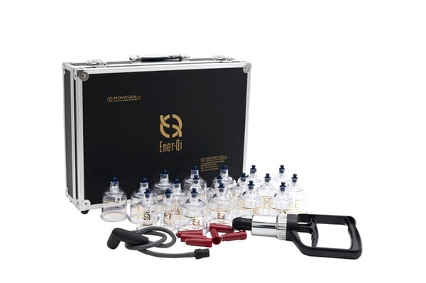 Case of magnetic plastic suction cups (19 suction cups) + Gun + Hose for self-application